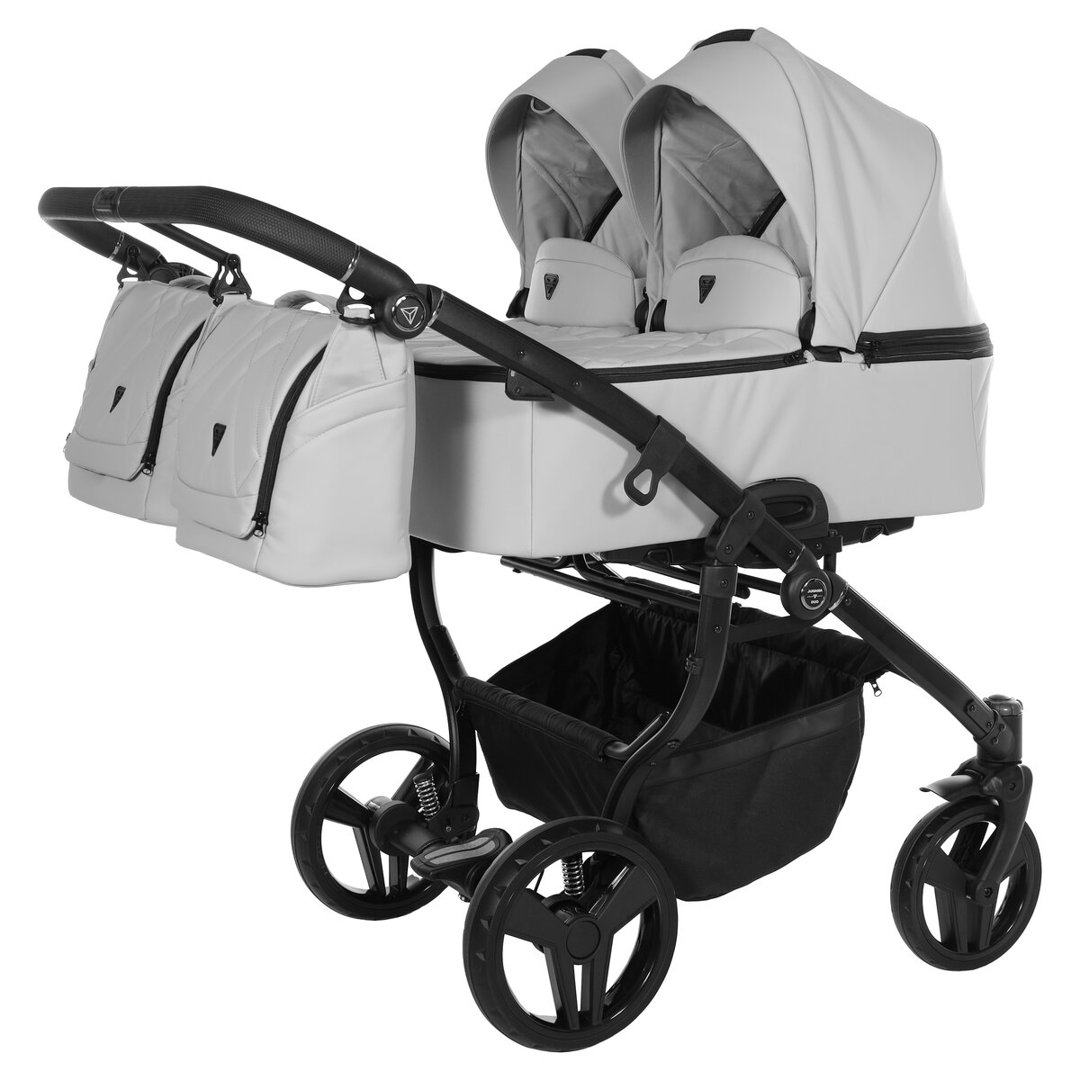 Foto de Carro gemelar Junama DUO V3 Eco Cuero de 78 cm