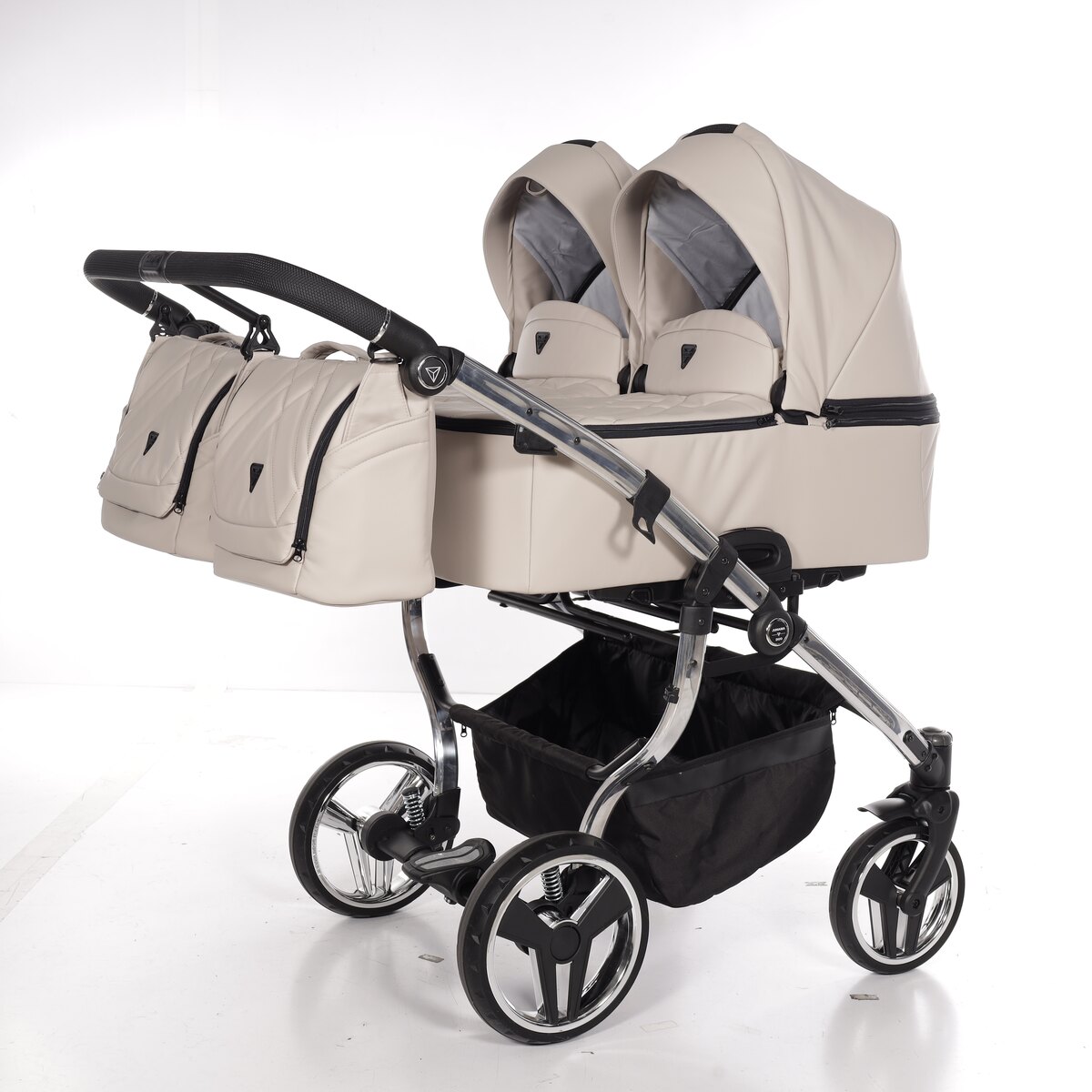 Detalles Carro gemelar Junama DUO V3 Eco Cuero de 78 cm foto 6